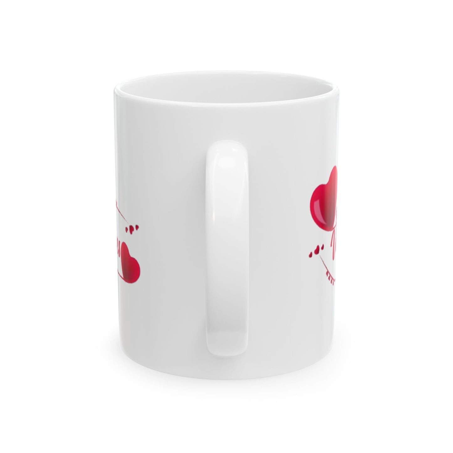 Valentine's Day Ceramic Mug - Heart Design (11oz, 15oz)