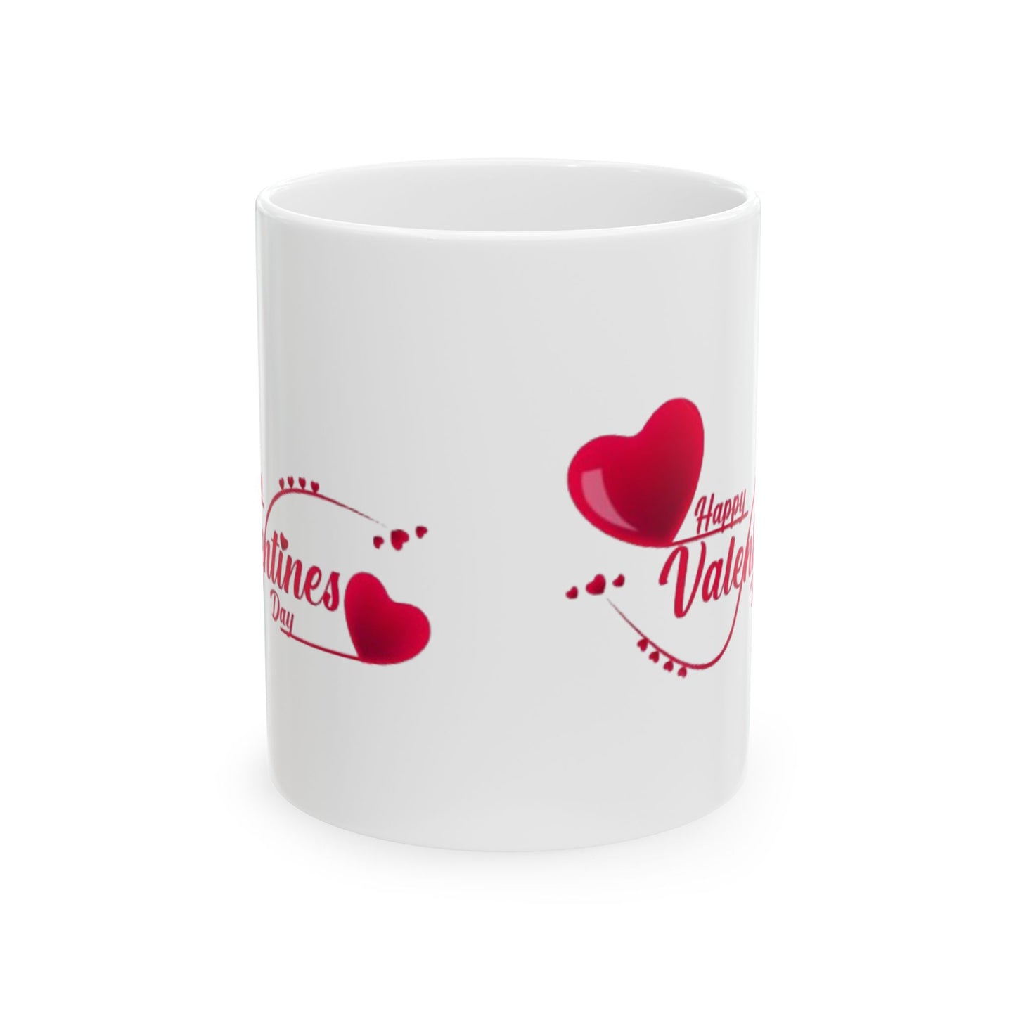 Valentine's Day Ceramic Mug - Heart Design (11oz, 15oz)