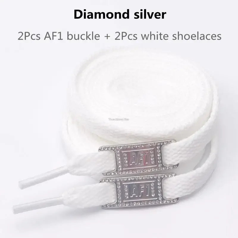 Original AF1 Shoelaces Combination White Flats Laces and Shoe Decoration Suit Sneaker Shoelace Air Force One Shoes Accessories