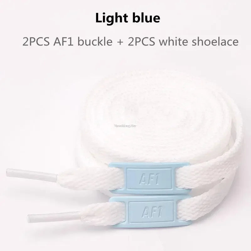 Original AF1 Shoelaces Combination White Flats Laces and Shoe Decoration Suit Sneaker Shoelace Air Force One Shoes Accessories