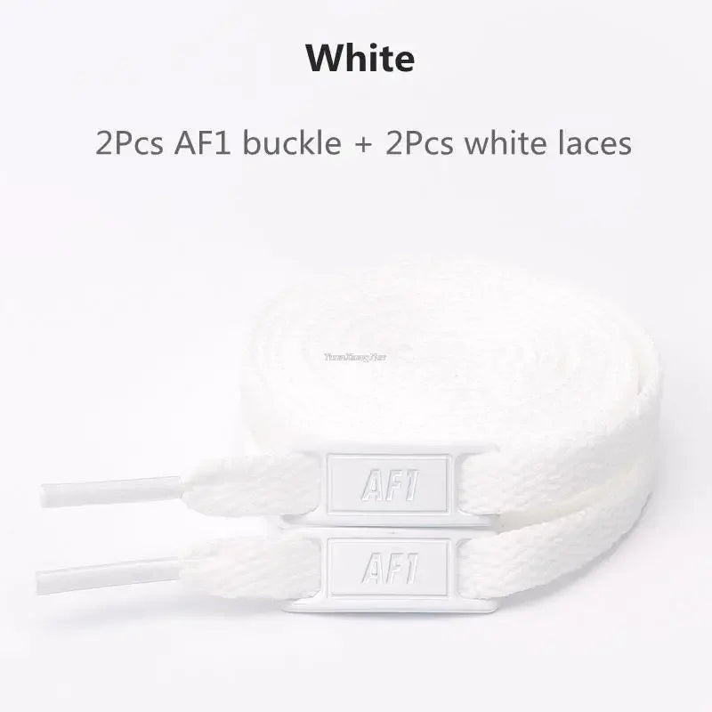 Original AF1 Shoelaces Combination White Flats Laces and Shoe Decoration Suit Sneaker Shoelace Air Force One Shoes Accessories